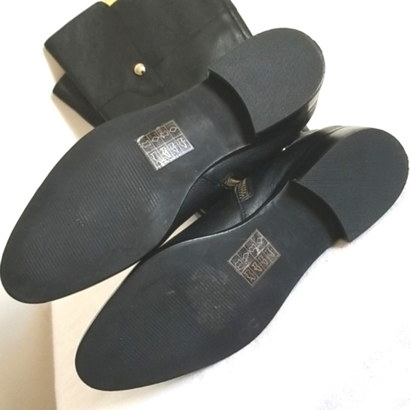 Michael Kors Black Leather Knee High Riding Boots - Picture 13 of 13